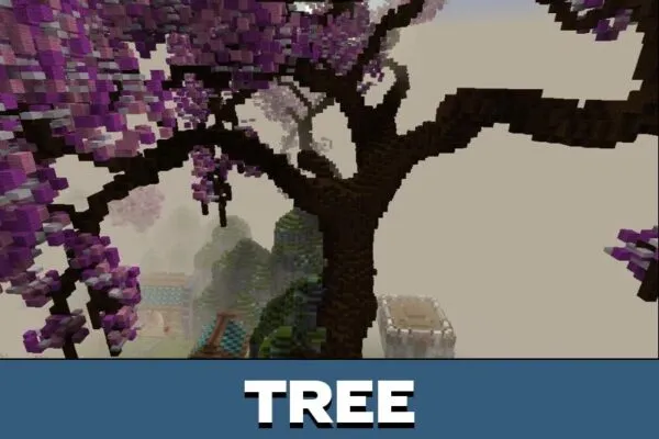 Trees from Nian Monster Mod for Minecraft PE