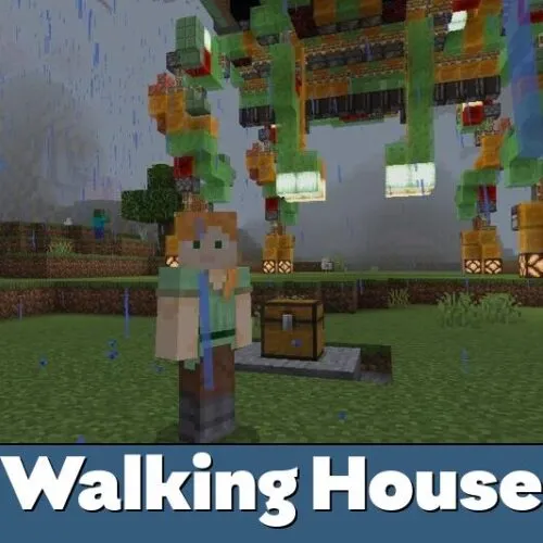 Walking House Map for Minecraft PE