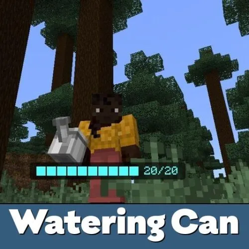Watering Can Mod for Minecraft PE