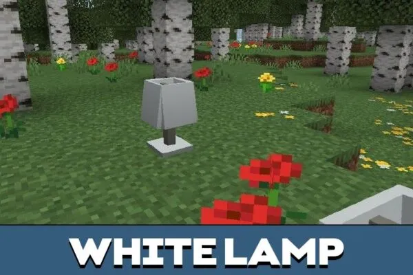 White Lamp from Paintable Furniture Mod for Minecraft PE