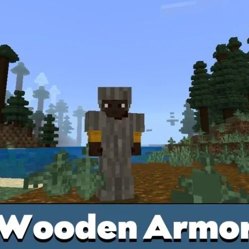 Wooden Armor Mod for Minecraft PE