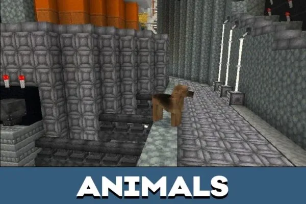 Animals from Cyber City Map for Minecraft PE