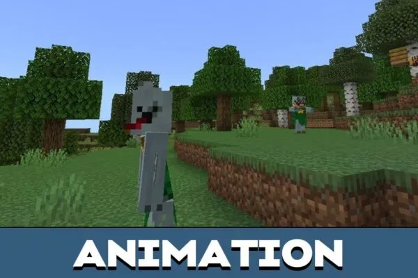Animation from Halles Monsters Mod for Minecraft PE
