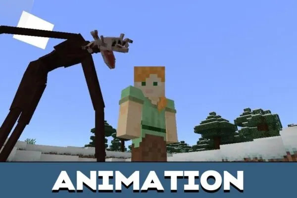 Animation from Skinwalker Mod for Minecraft PE