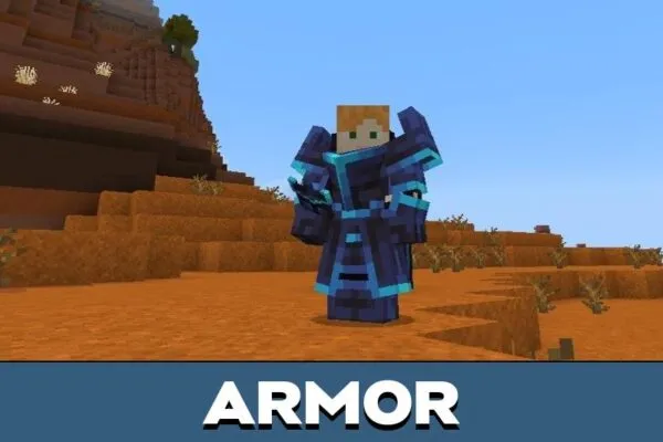 Armor from Dark Lightning Armor Mod for Minecraft PE