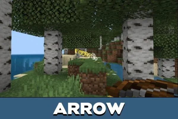 Arrows from Enhanced Trajectories Mod for Minecraft PE