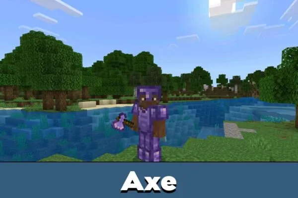 Axe from Amethyst mod for Minecraft PE