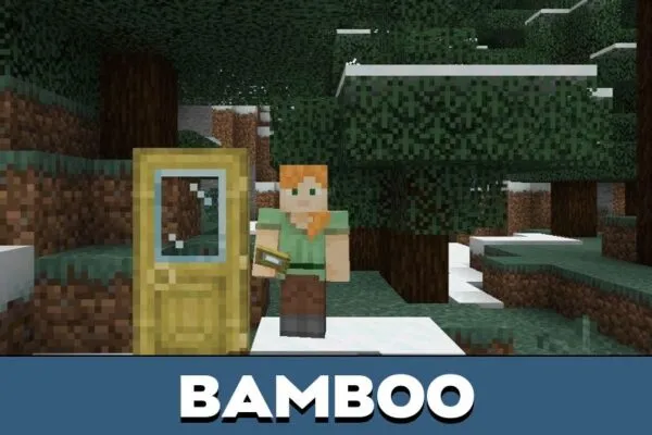 Bamboo Glass Doors Texture Pack for Minecraft PE