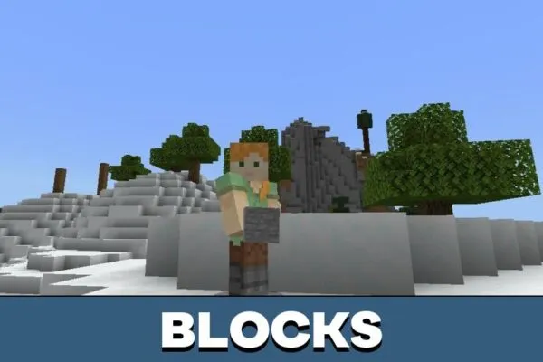 Blocks from Flying Island Map for Minecraft PE