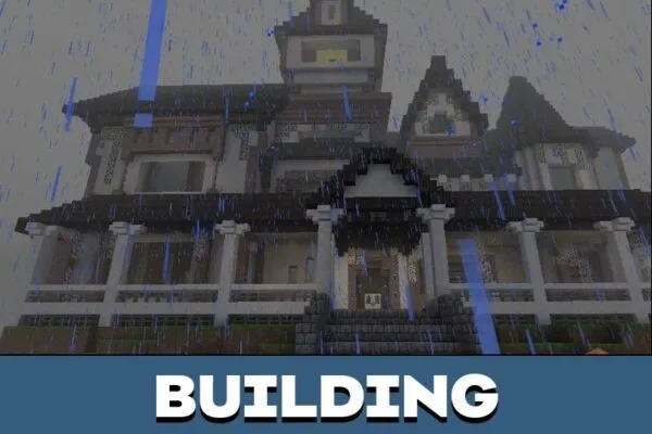 Building from House of Screams Map for Minecraft PE