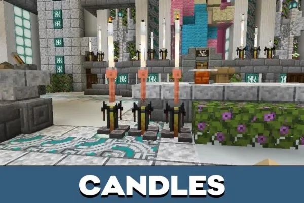Candles from White Cathedral Map for Minecraft PE
