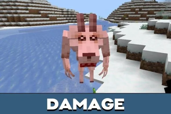 Damage from Goat Mans Brother Mod for Minecraft PE