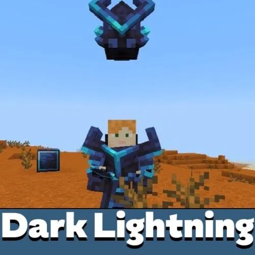 Dark Lightning Armor Mod for Minecraft PE