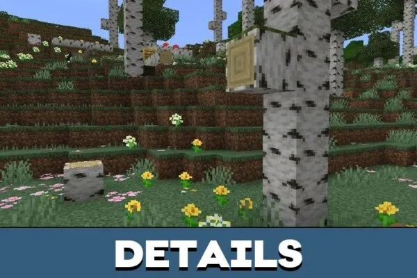 Details from Birch Forest Mod for Minecraft PE