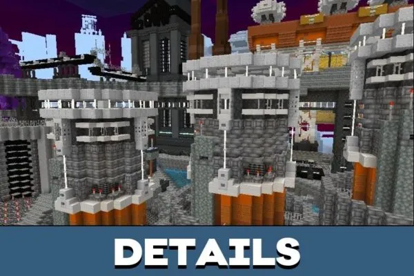 Details from Cyber City Map for Minecraft PE