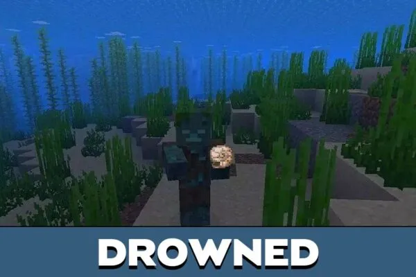 Drowned from Minecraft PE 1.21