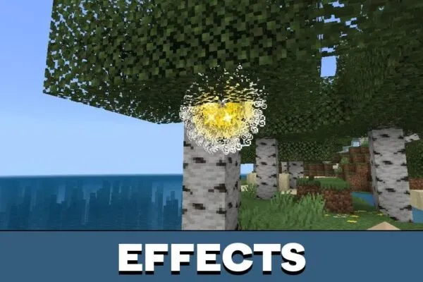 Effects from Enhanced Trajectories Mod for Minecraft PE