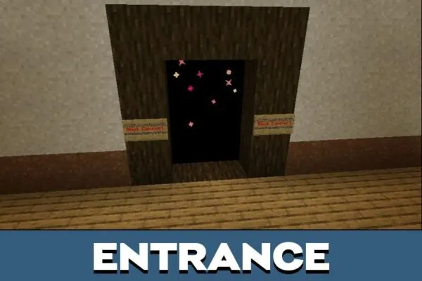Entrance from Music Concert Map for Minecraft PE