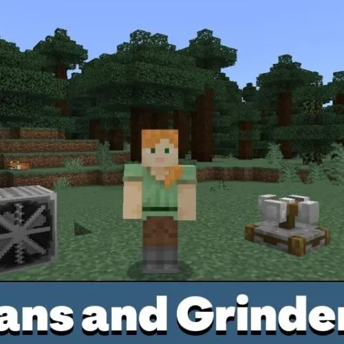 Fans and Grinders Mod for Minecraft PE