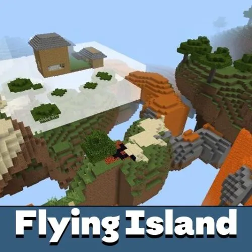 Flying Island Survival Map for Minecraft PE