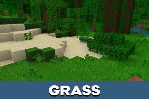 Grass from Helium Texture Pack for Minecraft PE