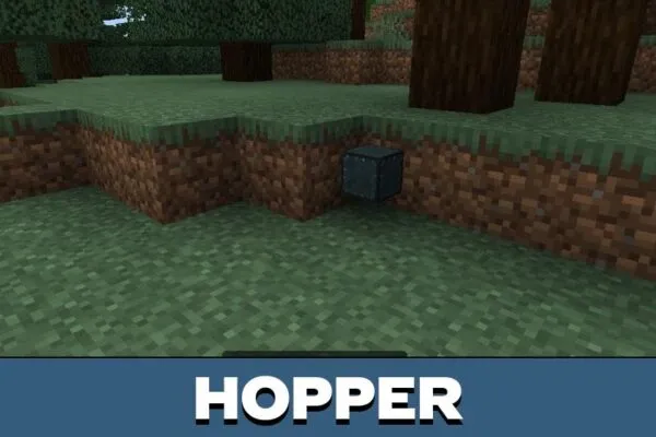 Hopper from Fans and Grinders Mod for Minecraft PE