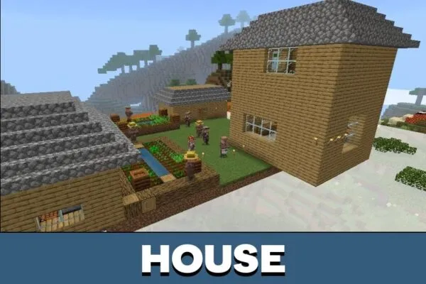 House from Flying Island Map for Minecraft PE