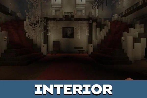 Interior from House of Screams Map for Minecraft PE