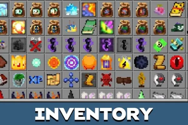 Inventory from Blox Fruit Mod for Minecraft PE