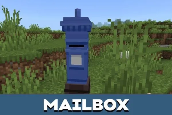 Mailbox from Shipping Services Mod for Minecraft PE