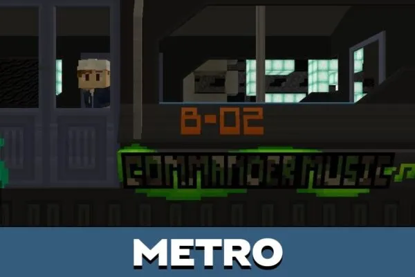 Metro from Cyber City Map for Minecraft PE