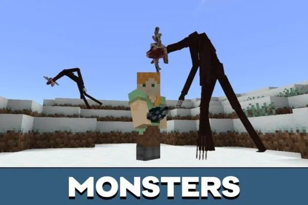 Monsters from Skinwalker Mod for Minecraft PE