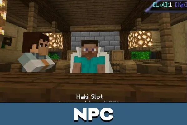 NPC from Blox Fruit Mod for Minecraft PE