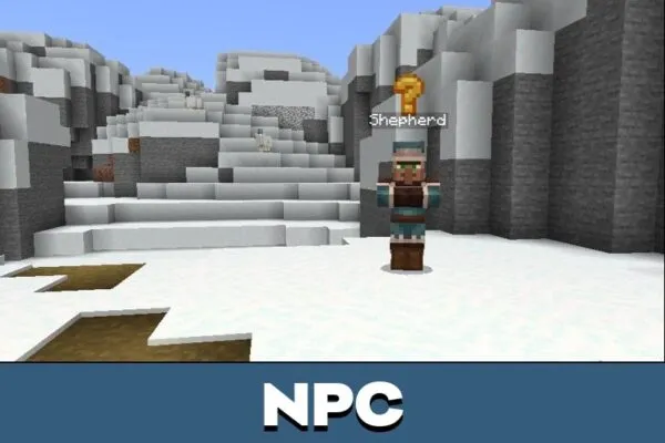 NPC from Caves and Cliffs Explorers Map for Minecraft PE