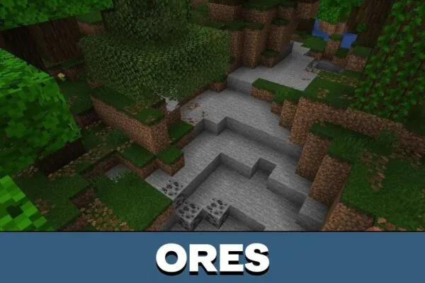 Ores from ADS Shader for Minecraft PE
