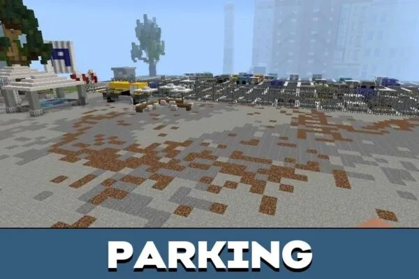 Parking from Music Concert Map for Minecraft PE