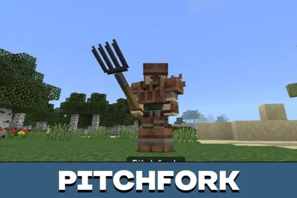Pitchfork from Zombified Mod for Minecraft PE