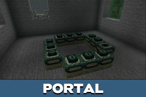 Portal from 100 Days Kraken Island Map for Minecraft PE