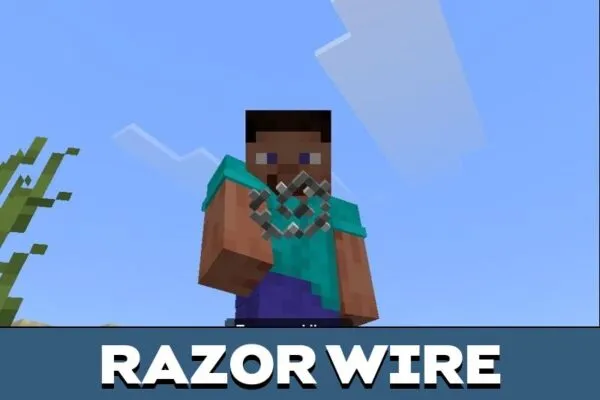 Razor Wire from Barb and Chain Mod for Minecraft PE