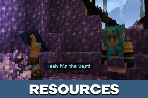 Resources from Caves and Cliffs Explorers Map for Minecraft PE