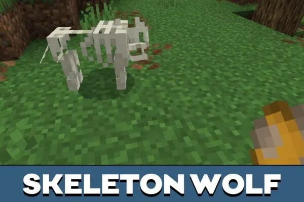 Skeleton Wolf from Tempered in Flame Mod for Minecraft PE