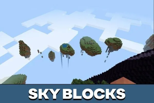 Sky Blocks from Monster Islands Map for Minecraft PE