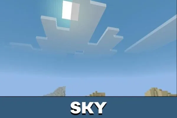 Sky from Hyper Visuals Texture Pack for Minecraft PE