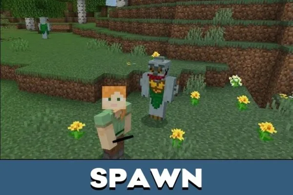 Spawn from Halles Monsters Mod for Minecraft PE