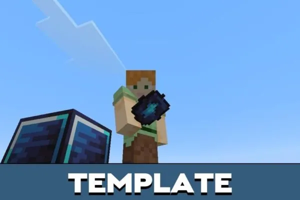 Template from Dark Lightning Armor Mod for Minecraft PE