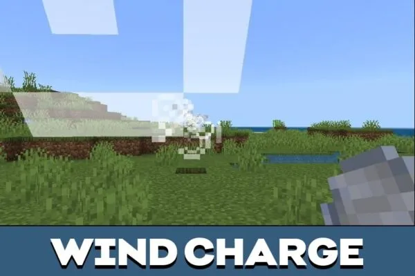 Wind Charge from Enhanced Trajectories Mod for Minecraft PE