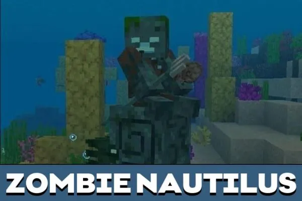 Zombie Nautilus from Minecraft PE 1.21