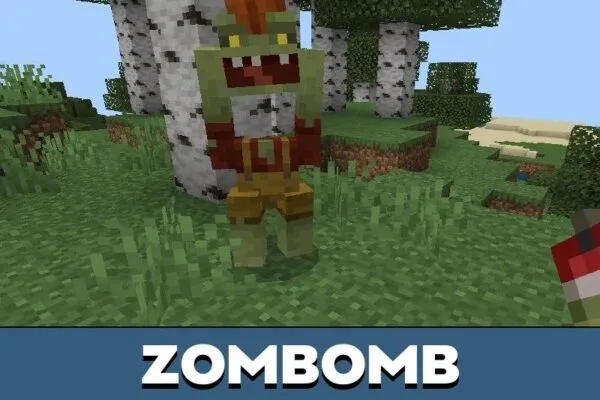 Zombomb from Zombified Mod for Minecraft PE