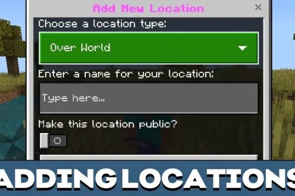 Adding from Location Diary Mod for Minecraft PE