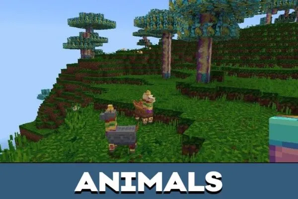 Animals from Circus Texture Pack for Minecraft PE